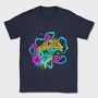 Leopard Flow Floral, Tricou Barbati (Unisex)