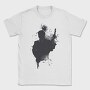 Japanese Samurai Warrior Ink Art, Tricou Barbati (Unisex)