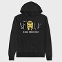 Good Vibes Only Smiley, Hanorac Oversize Barbati (Unisex)