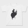 Japanese Samurai Warrior Ink Art, Tricou Copii