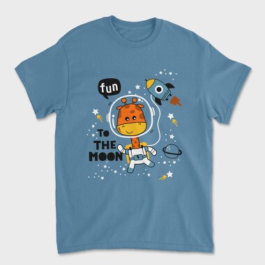 Giraffe Astronaut Fun, Tricou Barbati (Unisex)