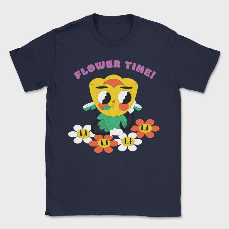 Flower Power Time, Tricou Barbati (Unisex)
