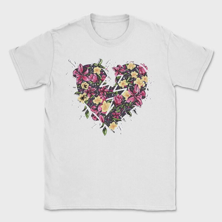 Flower Heart Dreams, Tricou Barbati (Unisex)