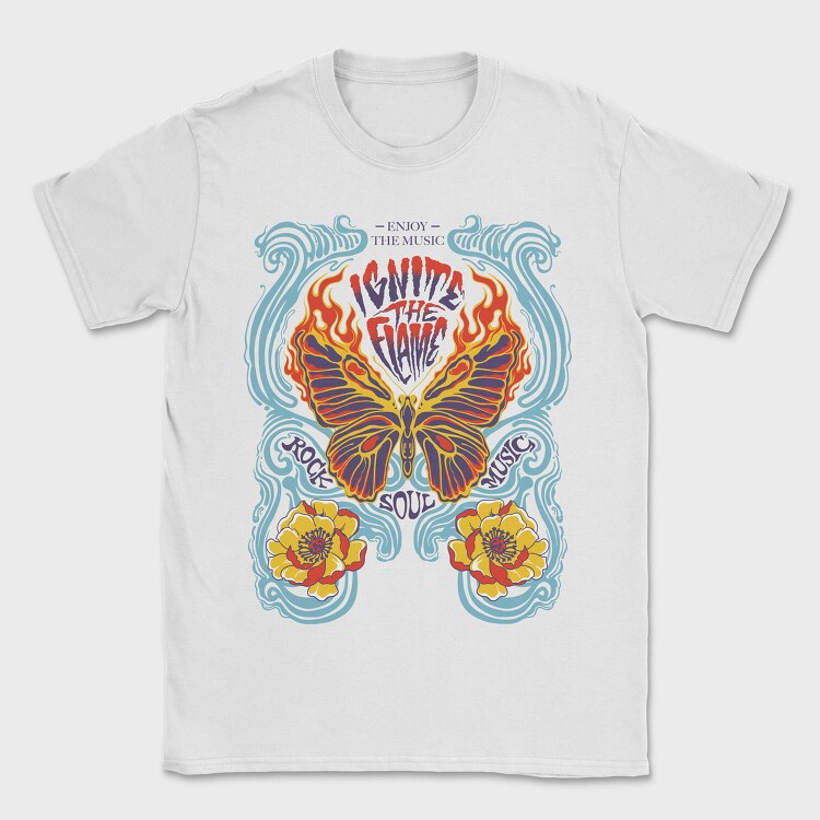 Flame Butterfly Soul, Tricou Barbati (Unisex)