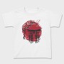 Japanese Temple Arch Ink With Tree, Tricou Copii