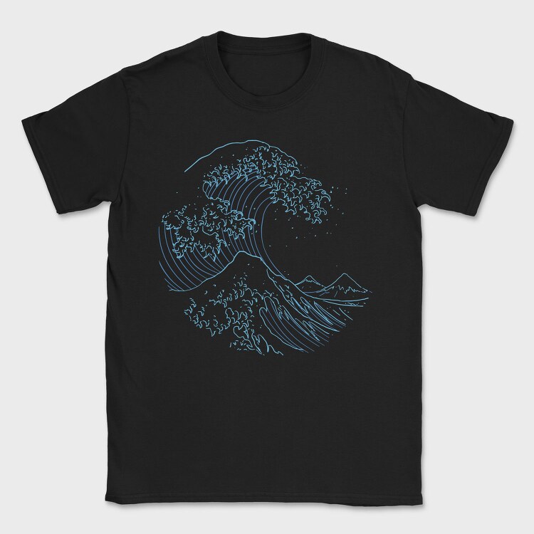 Japanese Wave, Tricou Barbati (Unisex)