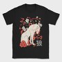 Japanese Wolf Floral, Tricou Barbati (Unisex)