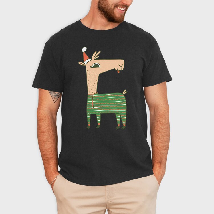 Christmas Llama, Tricou Barbati (Unisex)