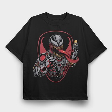 Cyberpunk Warrior, Tricou Oversize Barbati (Unisex)