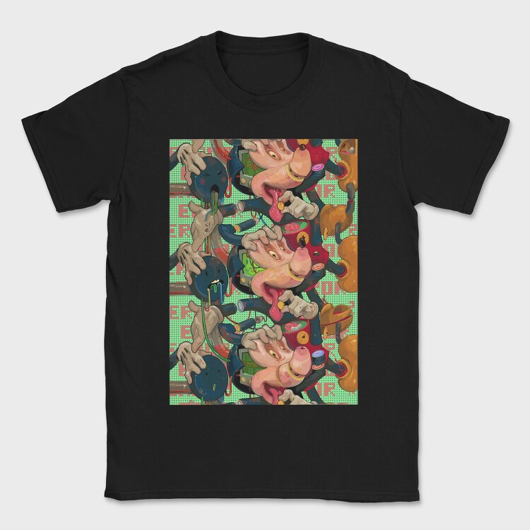 Cyberpunk Chaos, Tricou Barbati (Unisex)