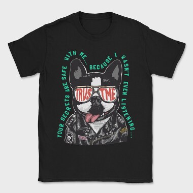 Doggy Cool Biker, Tricou Barbati (Unisex)