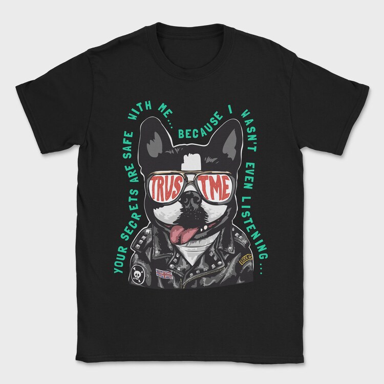 Doggy Cool Biker, Tricou Barbati (Unisex)