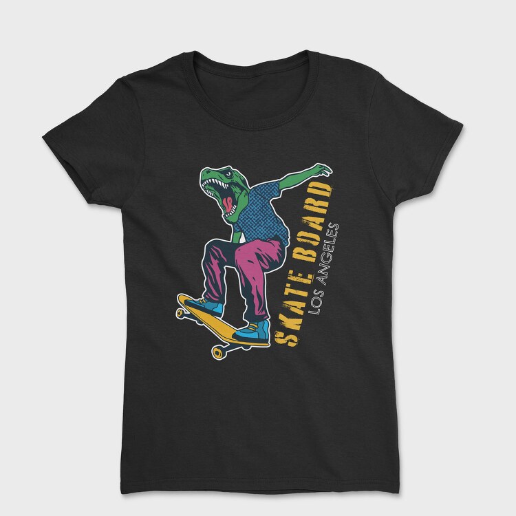 Dino Skate Vibes, Tricou Femei