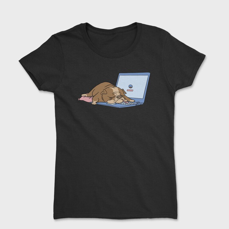 Doggo Laptop Dreams, Tricou Femei