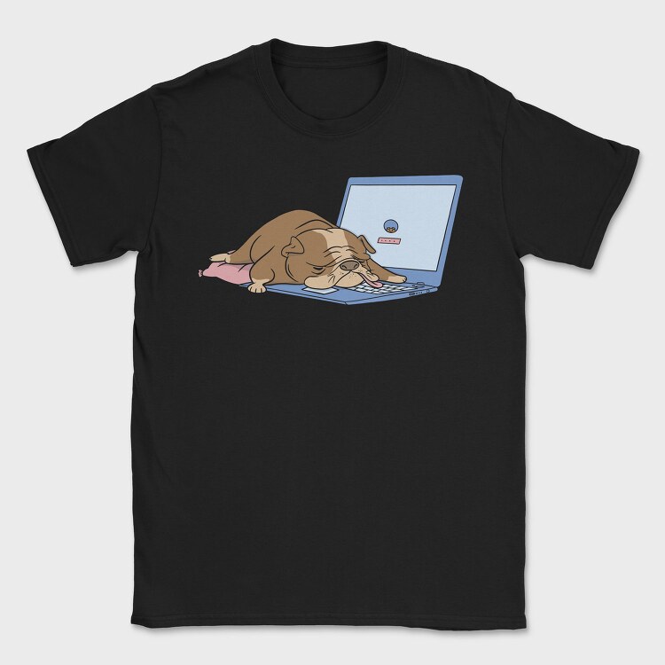 Doggo Laptop Dreams, Tricou Barbati (Unisex)