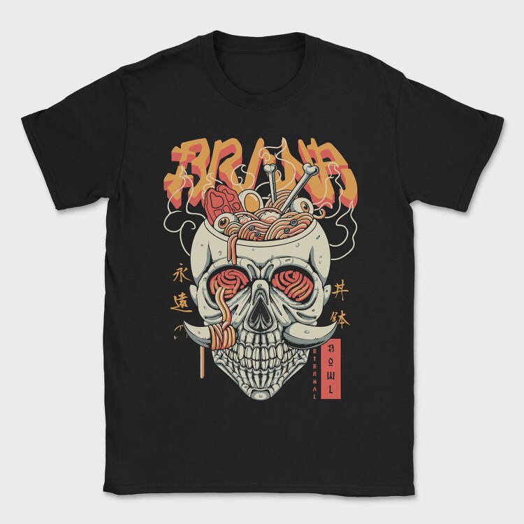 Eternal Noodle Skull, Tricou Barbati (Unisex)