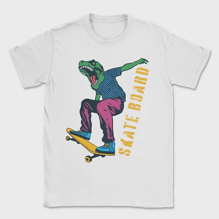 Dino Skate Vibes, Tricou Barbati (Unisex)