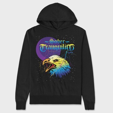Eagle Moon Tranquility, Hanorac Oversize Barbati (Unisex)