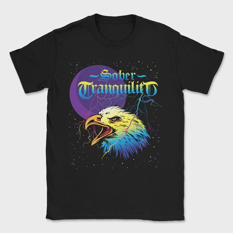 Eagle Moon Tranquility, Tricou Barbati (Unisex)