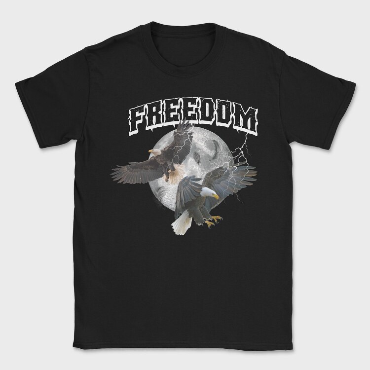 Eagle Moon Freedom, Tricou Barbati (Unisex)