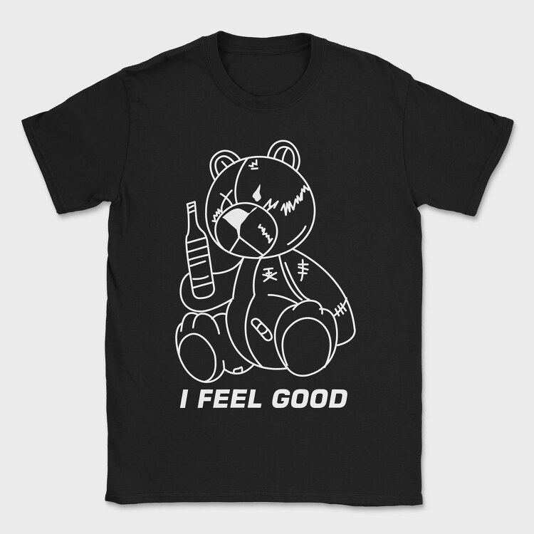 Drunk Teddy Vibes, Tricou Barbati (Unisex)