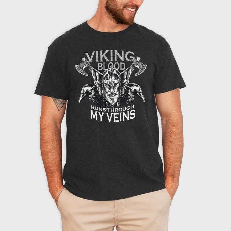 Viking Blood, Tricou Barbati (Unisex)