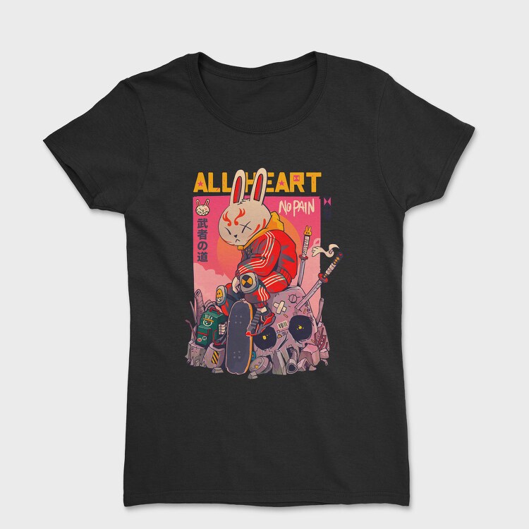 Bunny Warrior Vibes, Tricou Femei