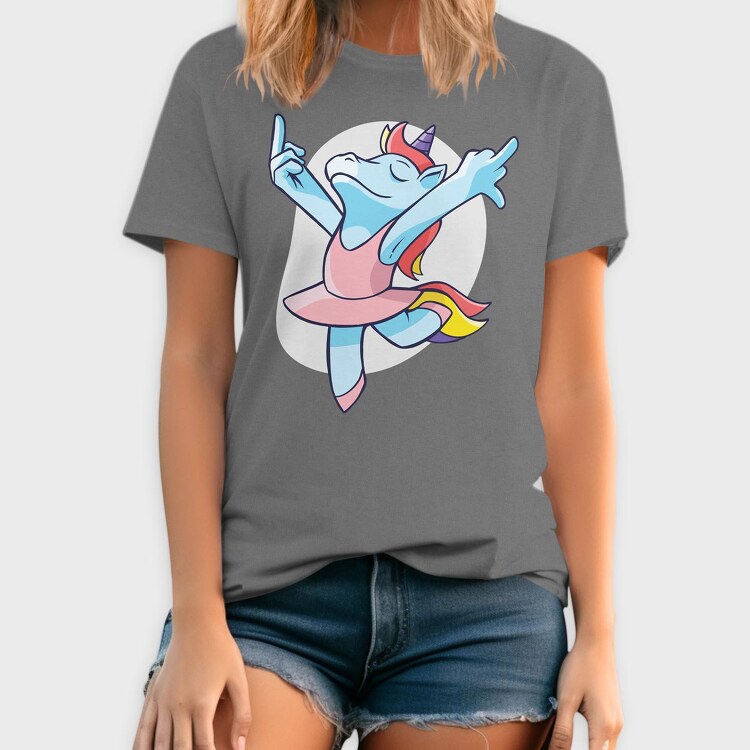 Unicorn Ballet Middle Finger, Tricou Barbati (Unisex)