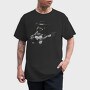 Guitar Cat Monochrome, Tricou Barbati (Unisex)