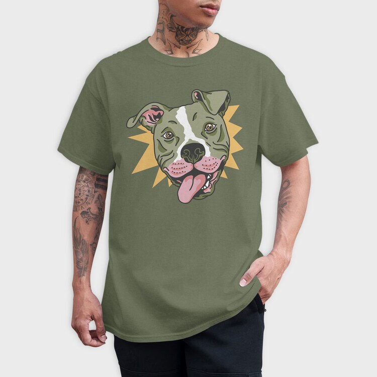 Funny Pitbull, Tricou Barbati (Unisex)