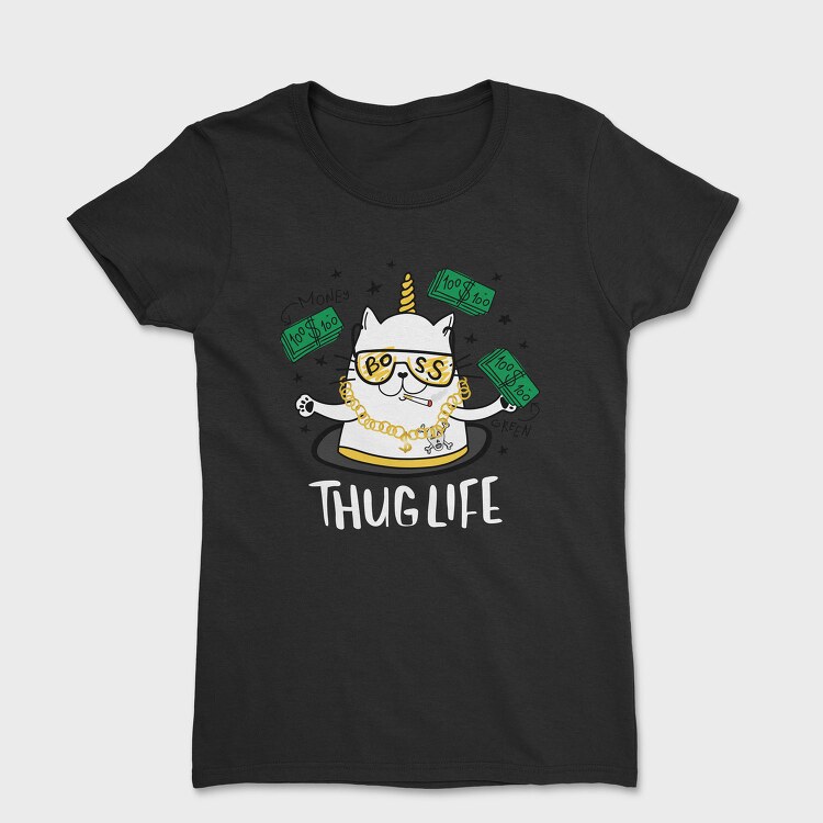 Cat Boss Life, Tricou Femei