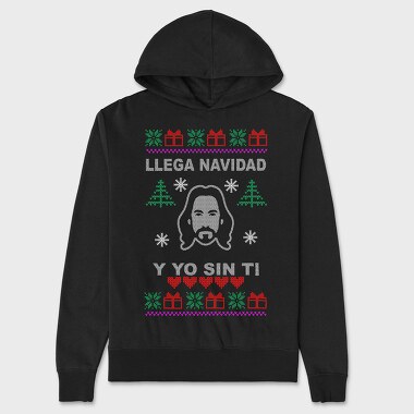 Christmas Sweater Knit, Hanorac Oversize Barbati (Unisex)