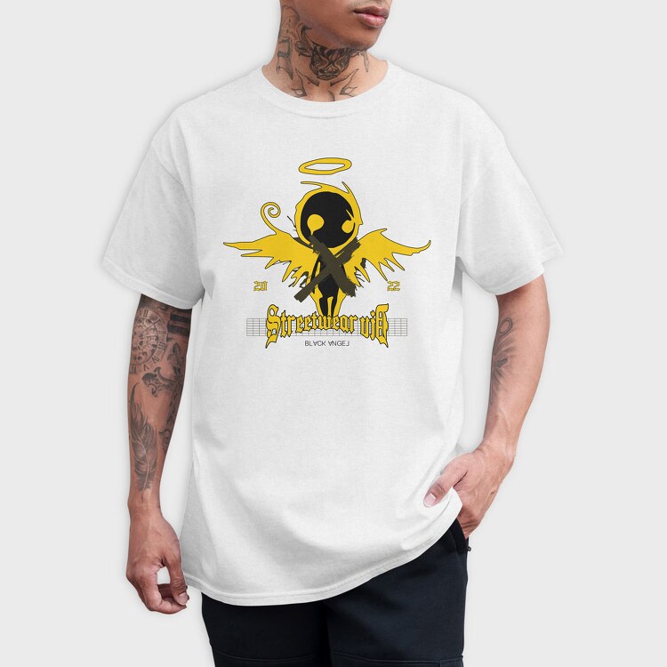 Black Angel 1, Tricou Barbati (Unisex)