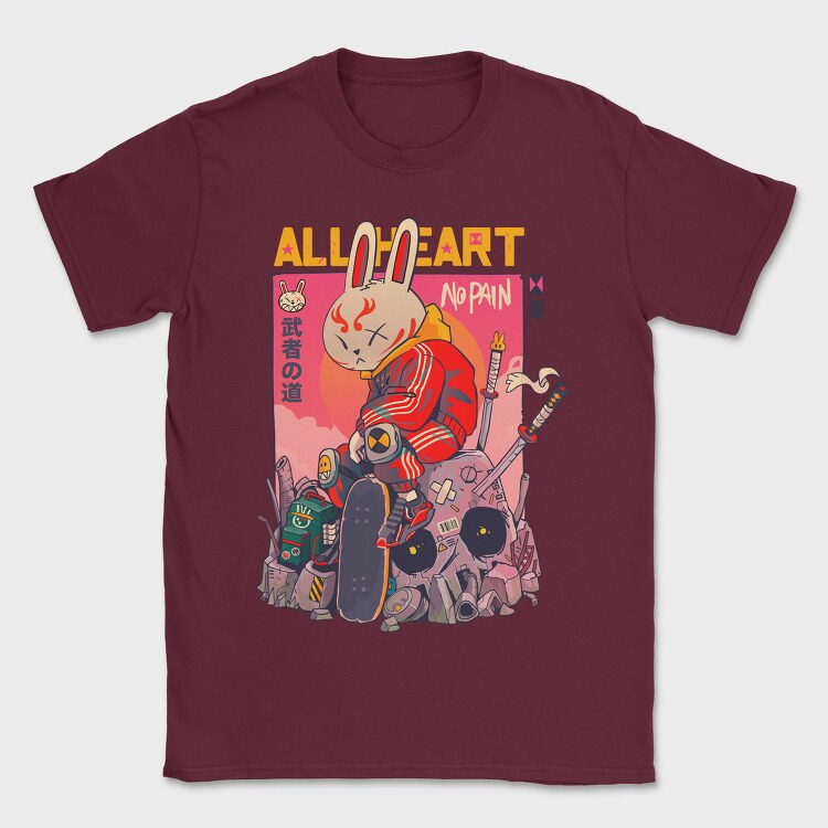 Bunny Warrior Vibes, Tricou Barbati (Unisex)