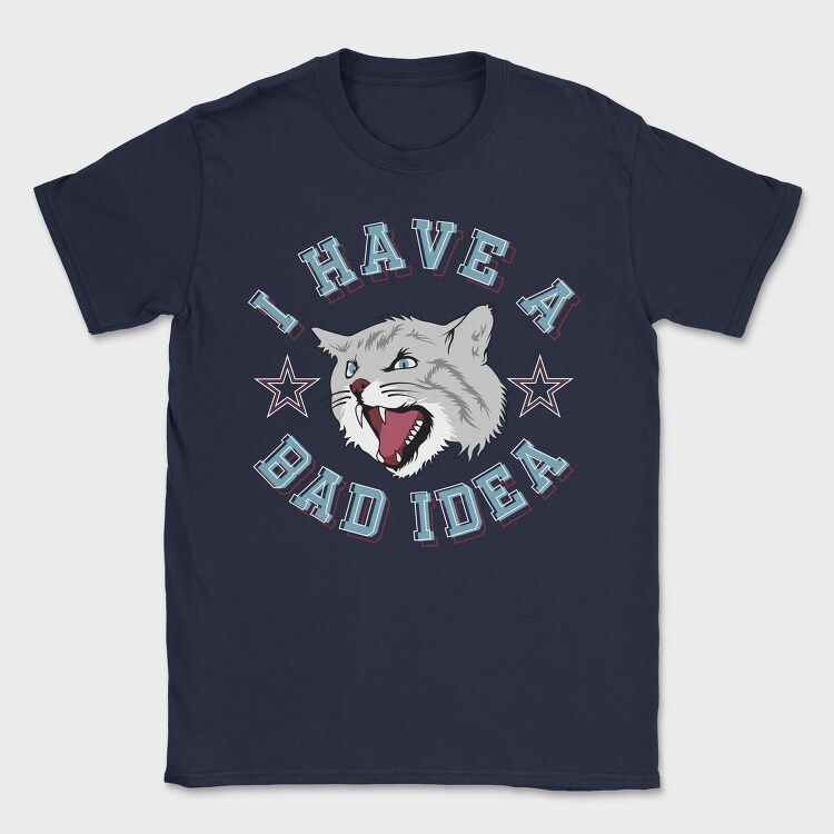 Bad Idea Cat, Tricou Barbati (Unisex)