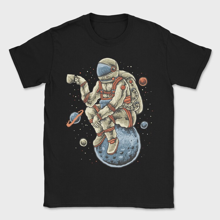 Astronaut Coffee Dreams, Tricou Barbati (Unisex)