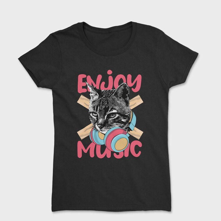 Cat Music Vibes, Tricou Femei