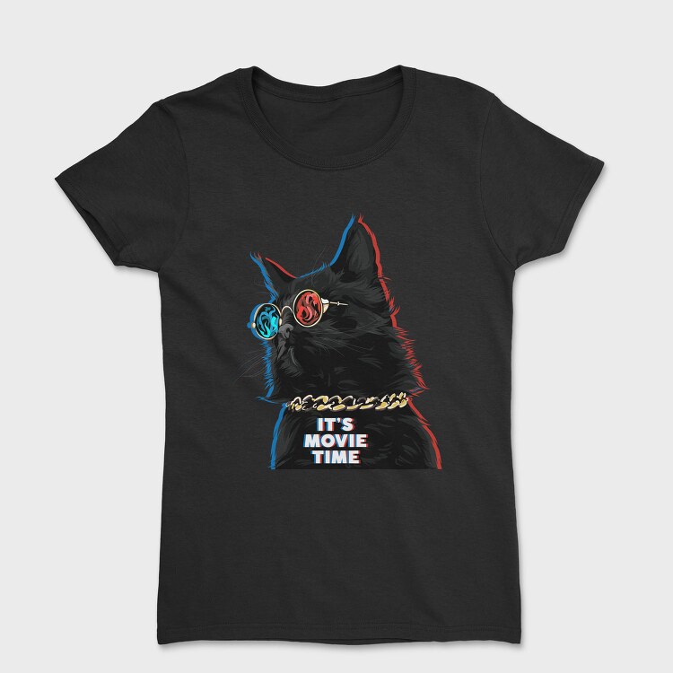 Cat Movie Time, Tricou Femei