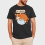 Corgi Dog Pixel, Tricou Barbati (Unisex)
