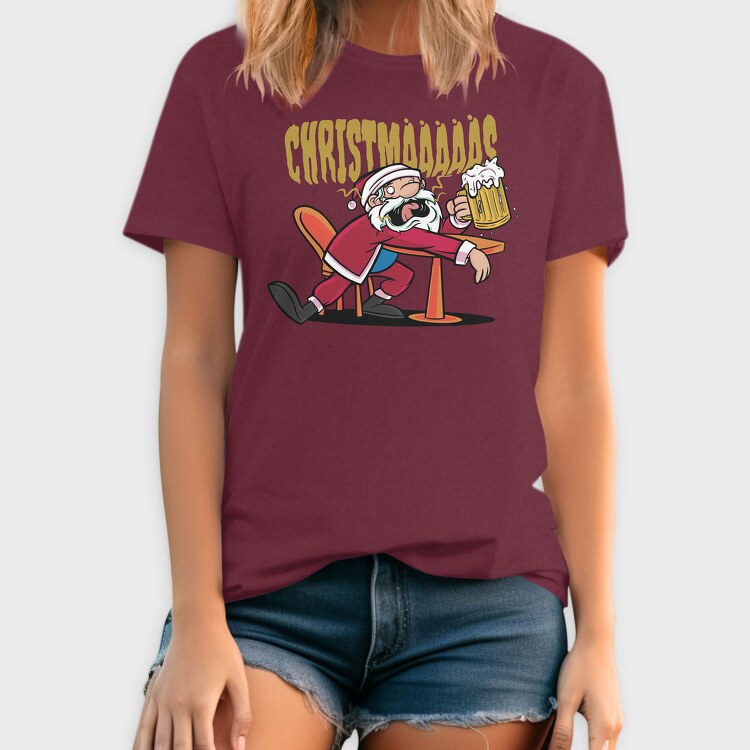 Christmas Santa Beer, Tricou Barbati (Unisex)