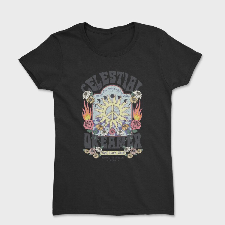 Celestial Dreamer Blooms, Tricou Femei