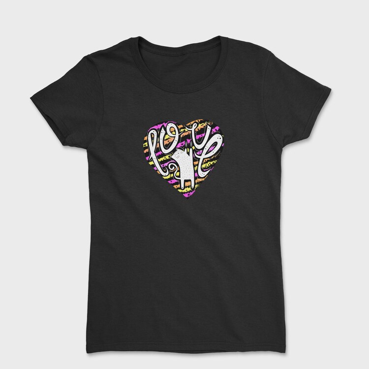 Cat Love Vibe, Tricou Femei