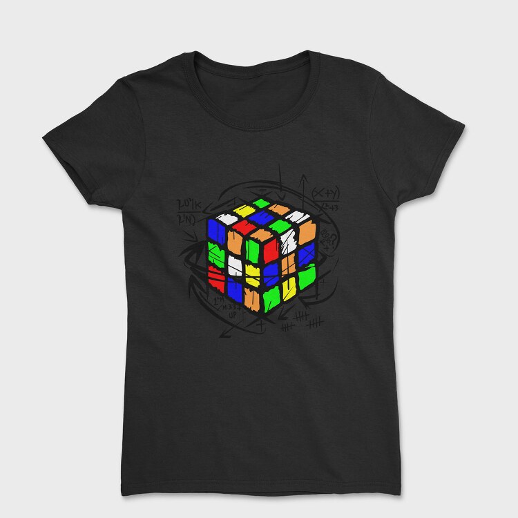 Color Block Cube, Tricou Femei