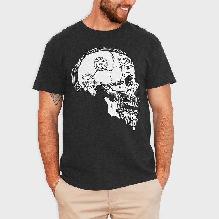 Viking Skull 2, Tricou Barbati (Unisex)