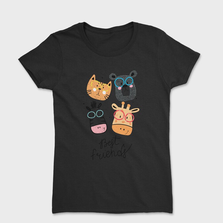 Cat Glasses Night, Tricou Femei