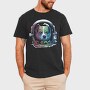 Corgi Space Rainbow, Tricou Barbati (Unisex)