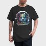 Corgi Space Rainbow, Tricou Barbati (Unisex)