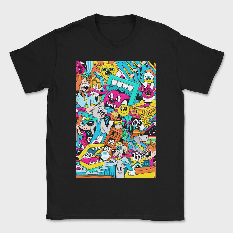 Colorful Chaos Crew, Tricou Barbati (Unisex)