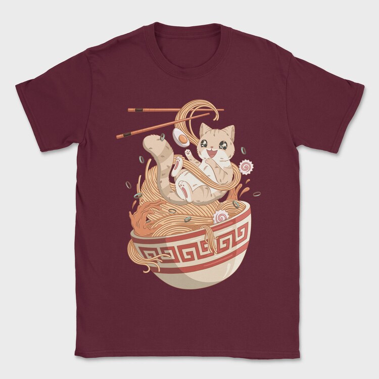 Cat Noodle Dreams, Tricou Barbati (Unisex)