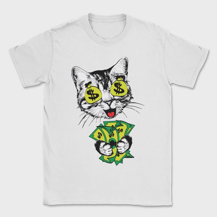 Cat Money Eyes, Tricou Barbati (Unisex)